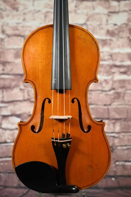 Deckenansicht einer Holger Krupke 4/4 Geige (Violine) Stradivarius Modell gebaut 2016