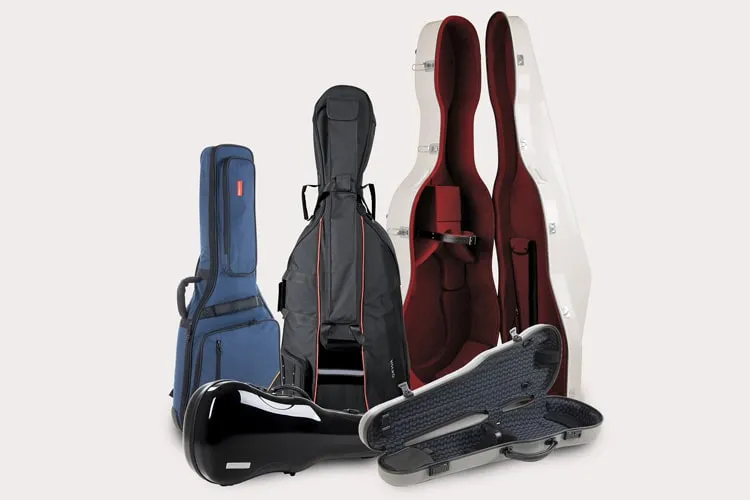 Taschen für Geige, Bratsche, Cello, Kontrabass und Zupfinstrumente