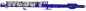 Mobile Preview: DIMAVERY PC-10 Piccoloflöte SET, blau, im Kofferetui