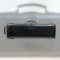 Preview: Exklusives GL-Lederetui für Violine in schwarzem italienischen Leder, stehend