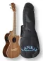 Preview: LANIKAI MA-CET Mahogany Tenorukulele mit Cutaway und Fishman Preamp – Seitenansicht mit Tasche