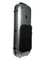 Mobile Preview: Detailansicht von hinten, ohne Gurte eines Petz Viola (Bratsche) rechteckig Etuis CF502-GR in der Farbe außen silber