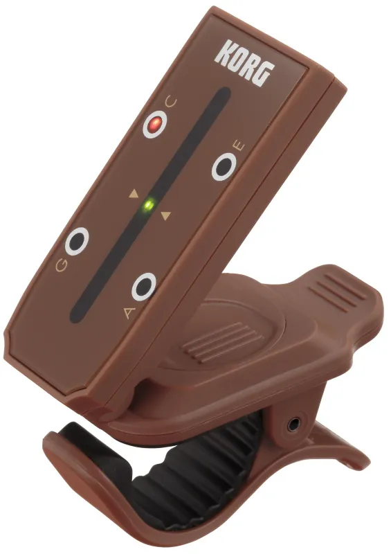 KORG U1 Clip-on Headtune Ukulele Stimmgerät Tuner, braun