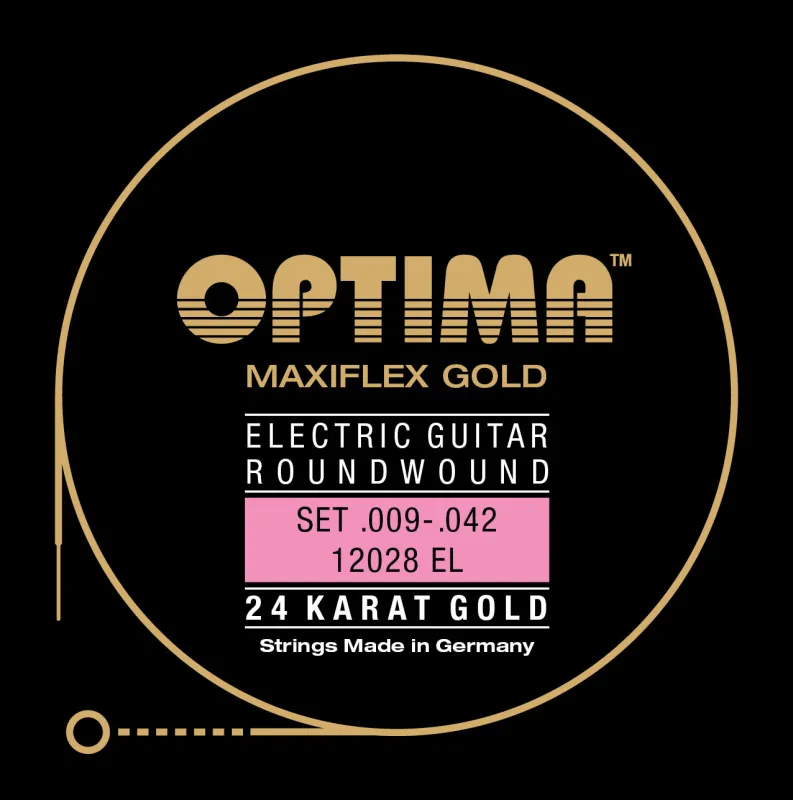 OPTIMA MAXIFLEX 24K GOLD E-Gitarren Saiten SATZ
