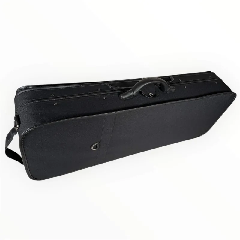 Petz ultraleichtes Viola Etui aus Hartschaum, rechteckig - geschlossen Griffansicht