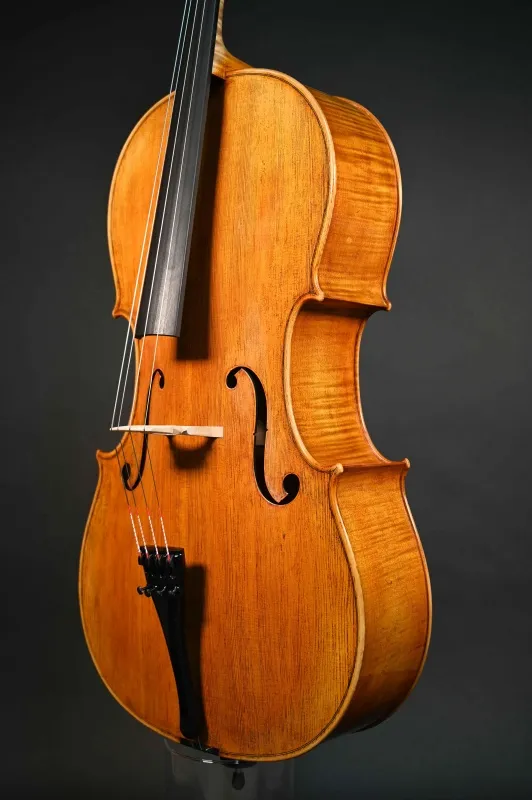 Decke-Zargeansicht eines Stoica Alin Meister Cello Handarbeit aus Siebenbürgen 2023