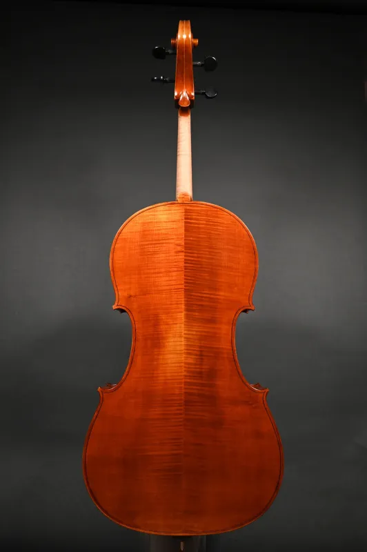 Rueckansicht eines Stoica Alin 7/8 Cello (Violoncello) Handarbeit aus Siebenbürgen 2023