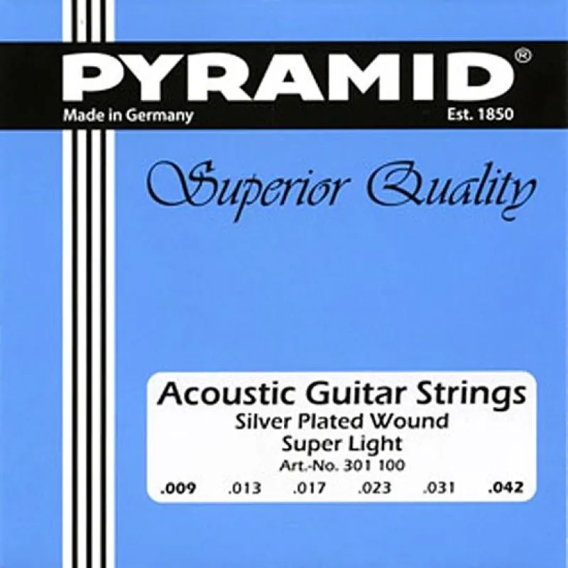 Pyramid Akustik Gitarre Super Light .009-.042 Saiten SATZ