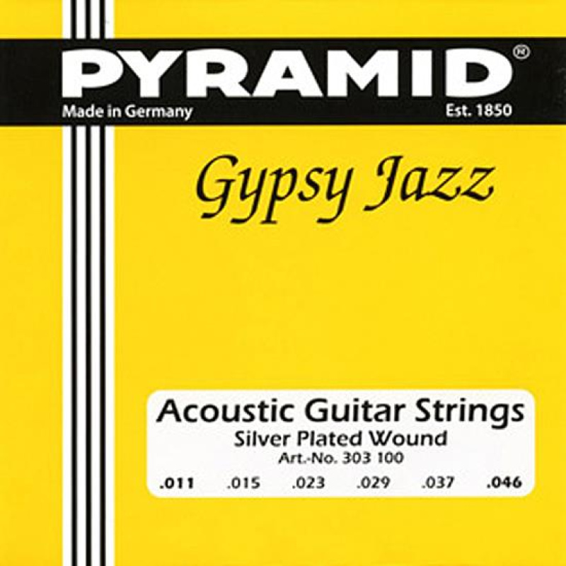 Preview: PYRAMID Akustik Gitarre Saiten SATZ Gypsy Jazz Django Style .011-.046