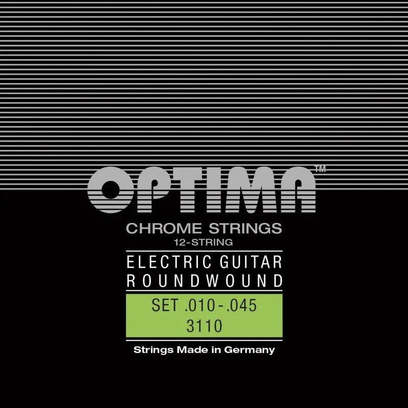 OPTIMA CHROME 12Saitig RL .010-.045 E-Gitarren Saiten SATZ_1