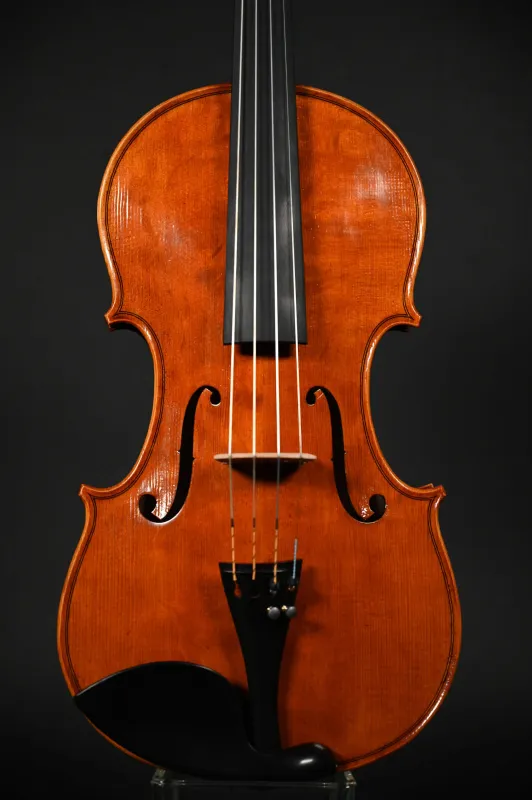 Simon Paul 4/4 Meister Geige (Violine) Stradivarius Modell gebaut 2023 - Deckenansicht