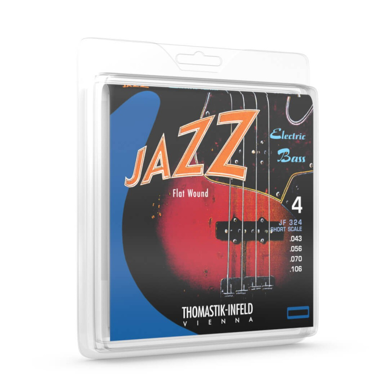 Preview: Thomastik-Infeld JF324 Flat Wound E-Bass Saiten – Short Scale 4-Saiter