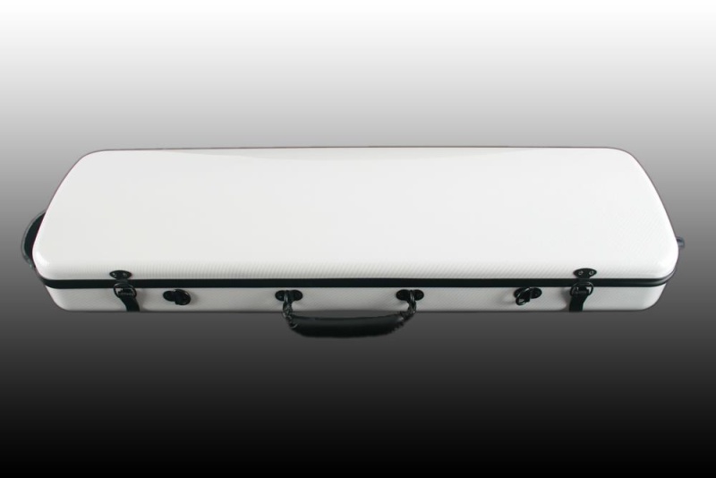 Preview: HIMA Carbon Master Hightech Geigen Etui für 4/4 Violine, Carbondesign-weiss