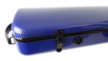 Preview: HIMA Carbon Master Hightech Geigen Etui f 4/4 Violine, blau
