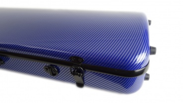Preview: HIMA Carbon Master Hightech Geigen Etui f 4/4 Violine, blau