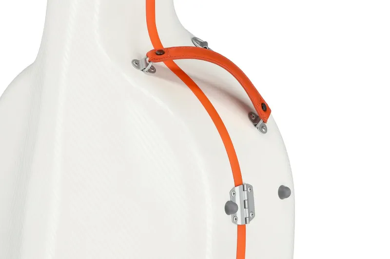 GEWApure PS353188 Cello (Violoncello) Koffer (Etui) Polycarbonat, Modell FUN, Farbe weiss-orange_19