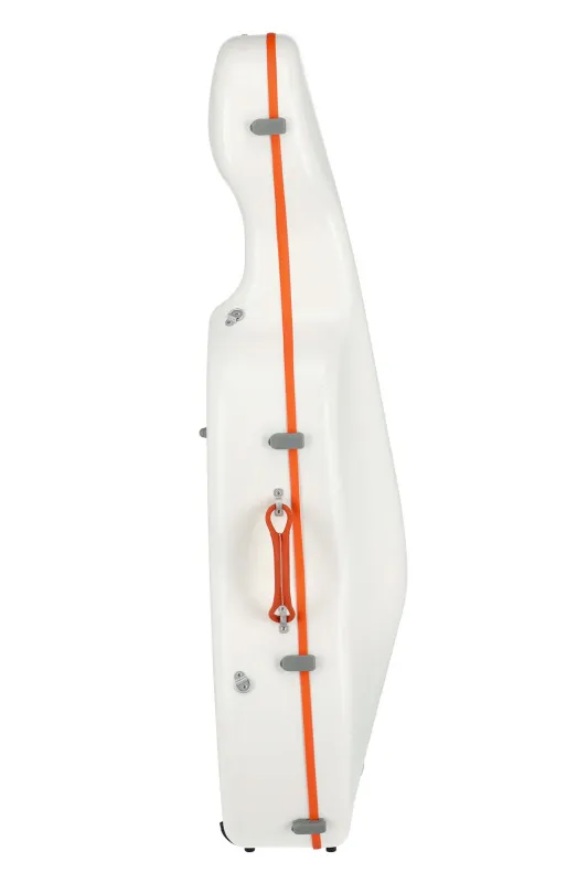 GEWApure PS353188 Cello (Violoncello) Koffer (Etui) Polycarbonat, Modell FUN, Farbe weiss-orange_07