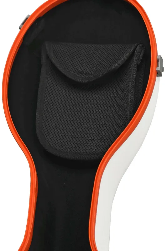 GEWApure PS353188 Cello (Violoncello) Koffer (Etui) Polycarbonat, Modell FUN, Farbe weiss-orange_14