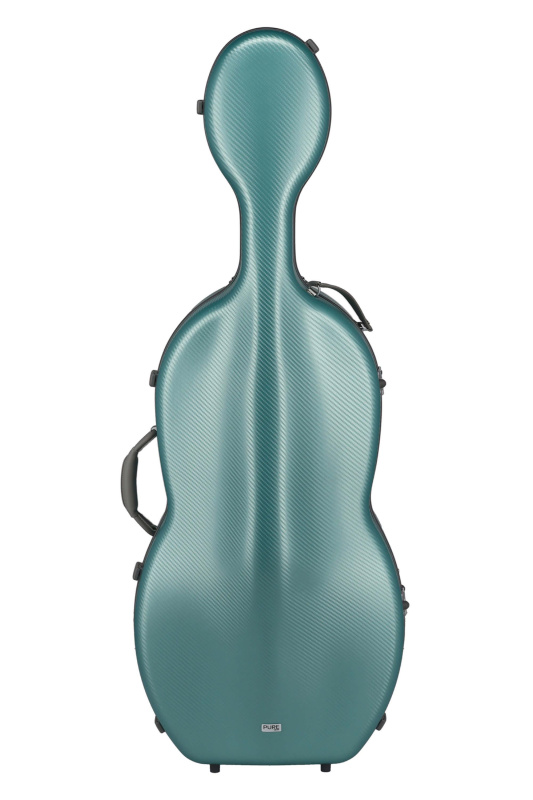 Preview: GEWApure PS353189 Cello (Violoncello) Koffer (Etui) Polycarbonat, Modell FUN, Farbe grün-grau_03