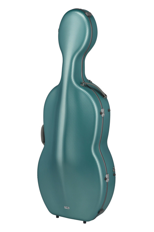 Preview: GEWApure PS353189 Cello (Violoncello) Koffer (Etui) Polycarbonat, Modell FUN, Farbe grün-grau_02