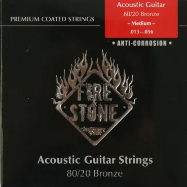 Fire&Stone Akustik Gitarre Premium Coated 80/20 Bronze Saiten SATZ