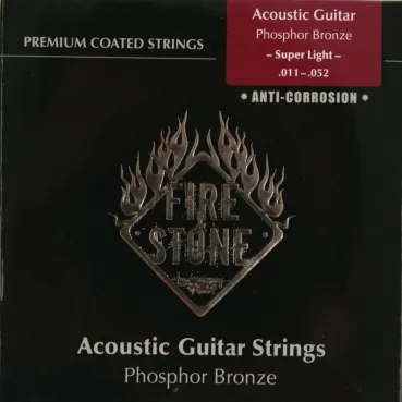Fire&Stone Akustik Gitarre Premium Coated Phosphor Bronze Saiten SATZ