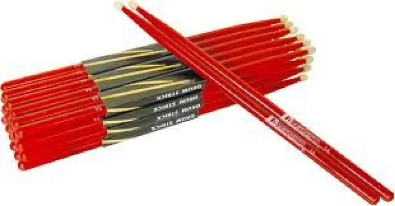 1 Paar DIMAVERY 5A Drumsticks Ahorn schwarz mit Nylon Tip
