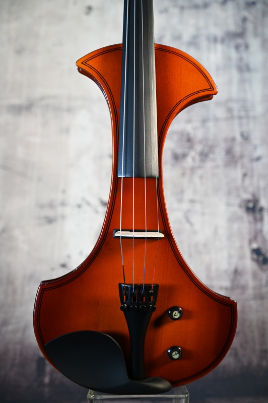 Preview: PETZ E-Violine SET mit Bogen, Hülle, Kopfhörer und Kabel