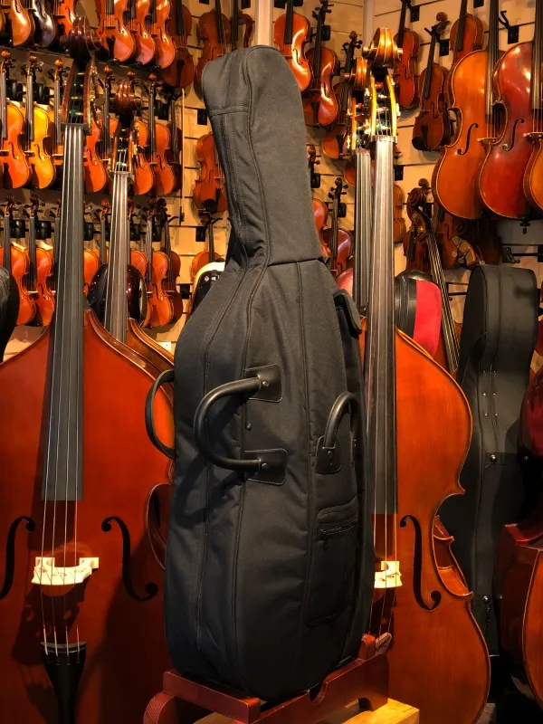 HÖFNER 4/4 Cellotasche schwarz, dicke Polsterung