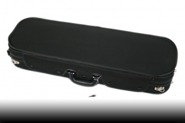 Preview: Petz 4/4 Geigenetui, sehr gut gearbeitet, schwarz/blau/beige