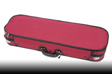 Preview: Petz 4/4 Geigenetui - sehr gut gearbeitet, rot/rot/beige
