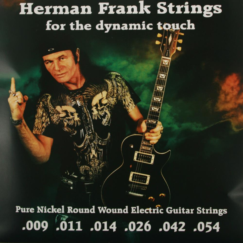 Preview: Herman Frank Strings – Pure Nickel E-Gitarrensaiten „Herman Frank Set“ (.009–.054)