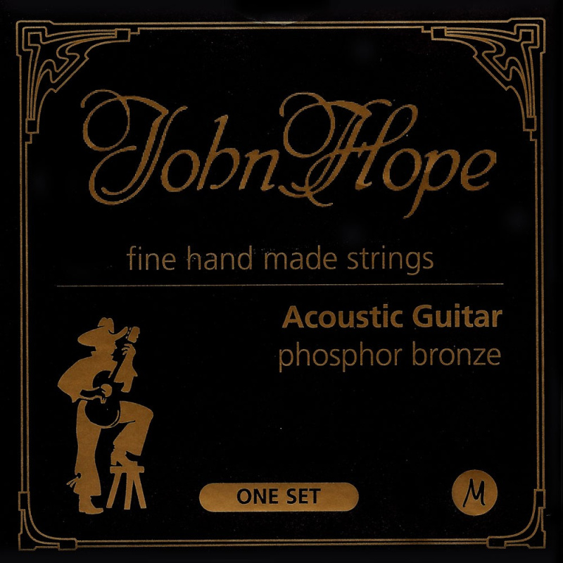Preview: John Hope Super Acoustic Phosphor Bronze Westerngitarrensaiten – Soft / Medium / Hard