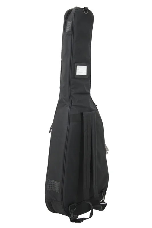 LENZ gepolsterte Gitarretasche für 4/4 Konzertgitarre in schwarz, seitenansicht links