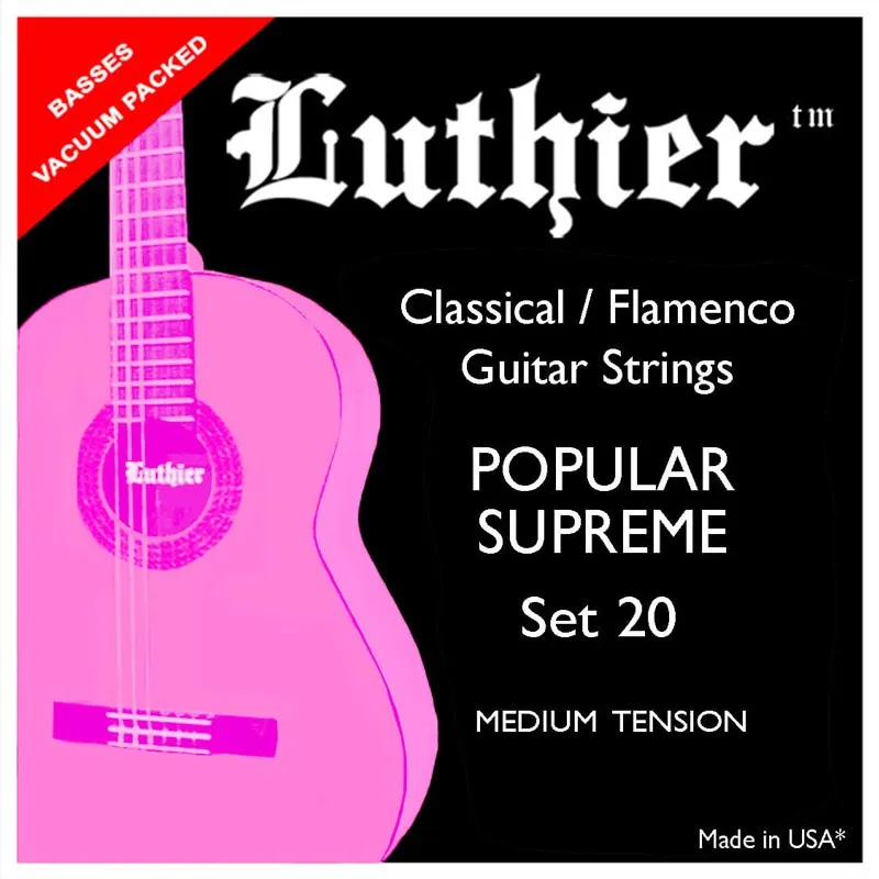 LUTHIER Popular Supreme Gitarrensaiten – Medium Tension