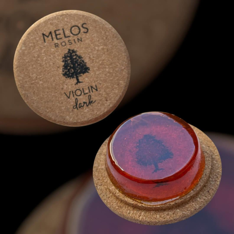 Preview: Das Melos Violin Kolophonium dunkel aus reinem Naturharz sorgt für perfekte Haftung und brillante Klangqualität – für Profis und Hobbymusiker gleichermaßen.