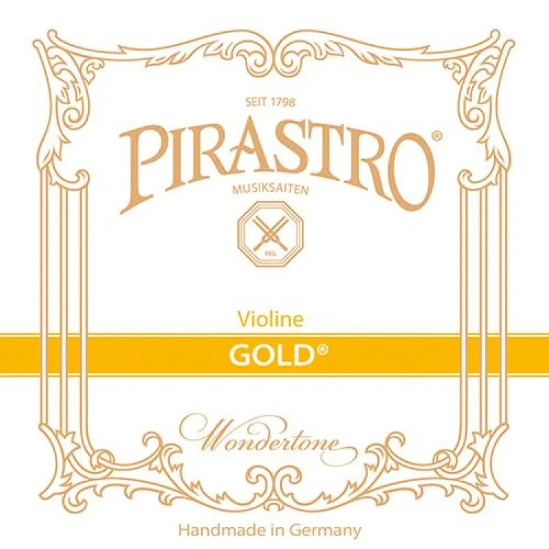 PIRASTRO Gold 4/4 Violin Saiten SATZ, mittel, E-Kugel oder -Schlinge