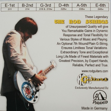 Preview: The Rod Strings – Pure Nickel Round Wound E-Gitarren Saitensatz (.011–.048)