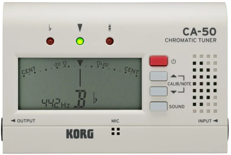 KORG CA-50 Tuner Stimmgerät, weiß