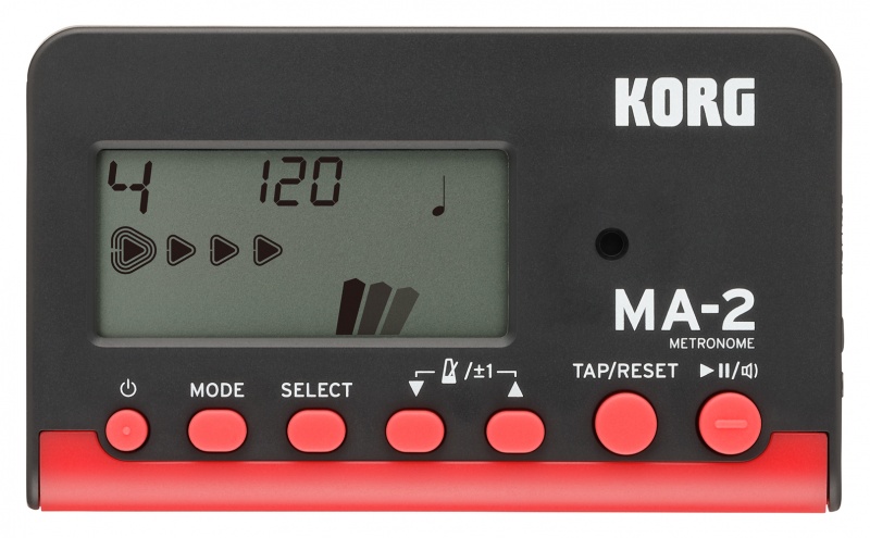 Preview: KORG MA-2 Digital Metronome, Farbe schwarz/rot