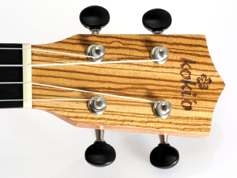 Preview: koki'o Zebrano Concert-Ukulele mit Tasche