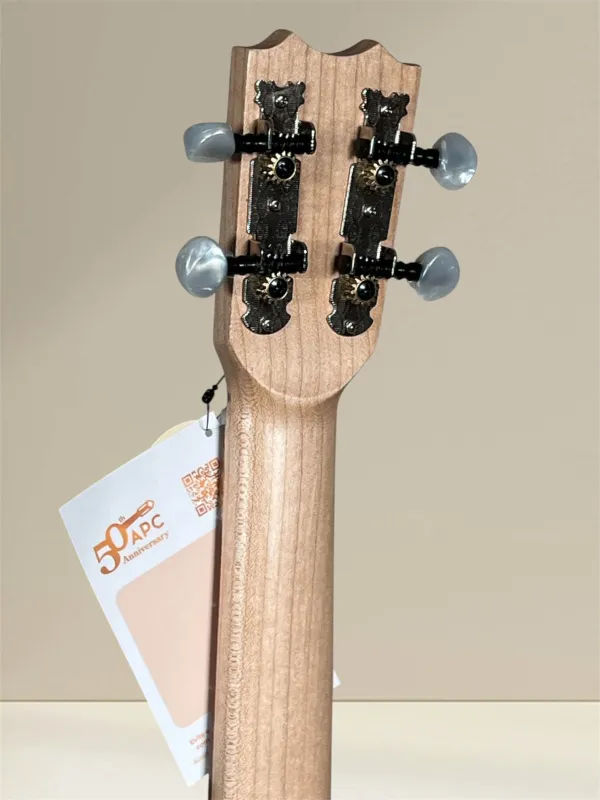APC BL Simple Bariton Ukulele aus massivem Mahagoni - Mechaniken