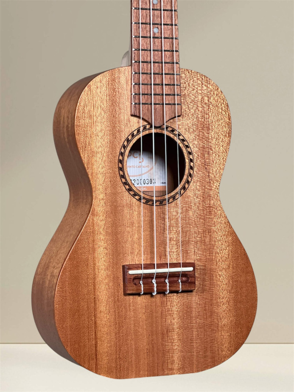 Preview: APC CL Simple Concert Ukulele aus massivem Mahagoni - Deckeansicht