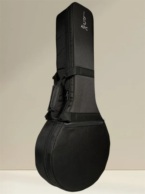 APC MOC312 Oktav-Mandoline – Vollmassiv aus Palisander und Fichte - Koffer seitlich