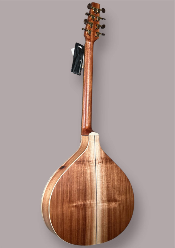 Preview: Rückseitig-Detailansicht einer APC Artist Portugiesisch Bouzouki Modell PTB308 gebaut in Portugal 2022