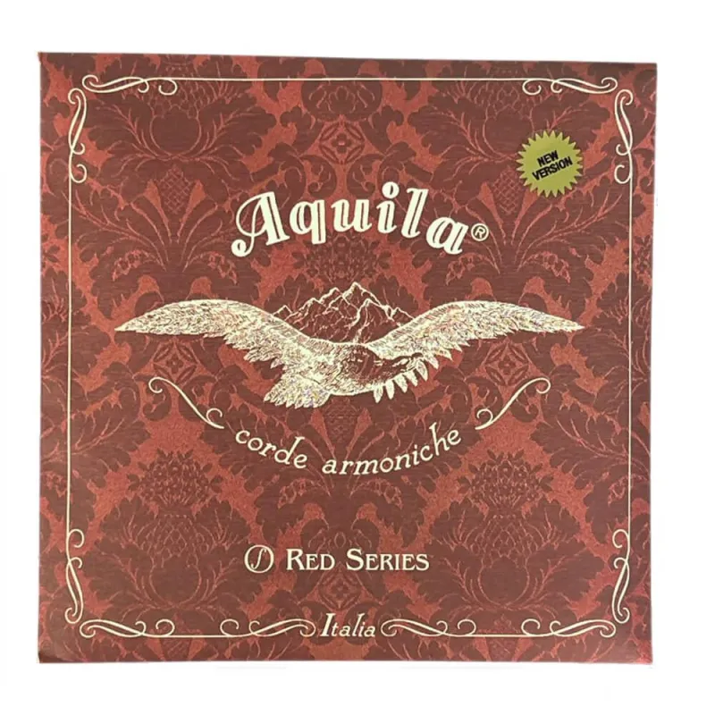 Aquila FG-Red Cello Saitensatz 04FG – synthetisch, Medium Tension - Verpackung Vorderseite