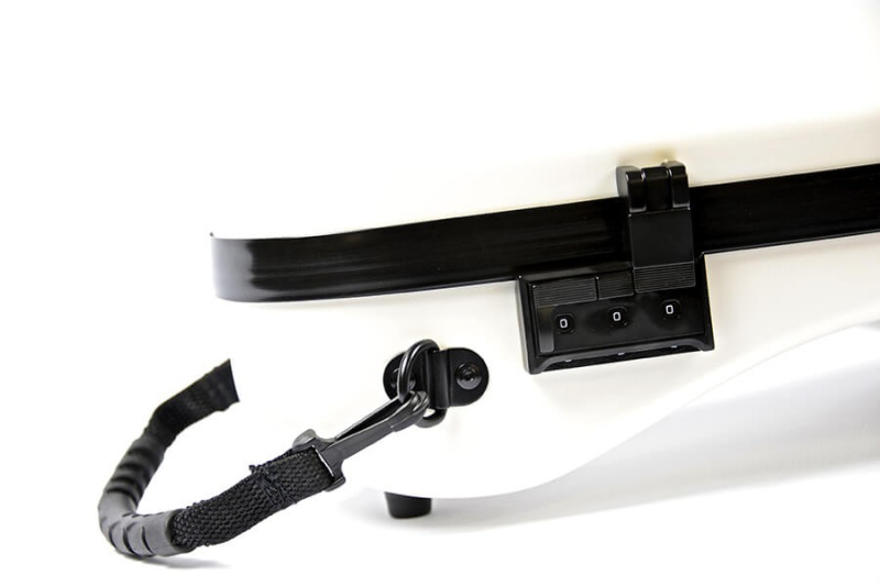 Preview: BAM 2000XLW Hightech Slim Geigenetui 4/4 in Weiß – Zahlenschloss