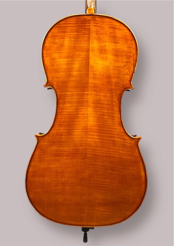 Preview: Bucur Ioan Professional 4/4 Linkshänder Cello 2025 (Nr. 2) – Bodenansicht