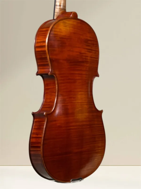 Bucur Ioan 39,9 cm Viola aus Reghin, gebaut 2021 – Zarge- und Bodenansicht