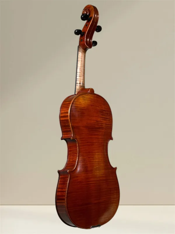 Bucur Ioan 39,9 cm Viola aus Reghin, gebaut 2021 – Rückansicht seitlich